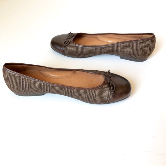 Nurture by Lamaze Shoes - *SOLD* Nurture Herringbone Leather Bow Slip On Flat